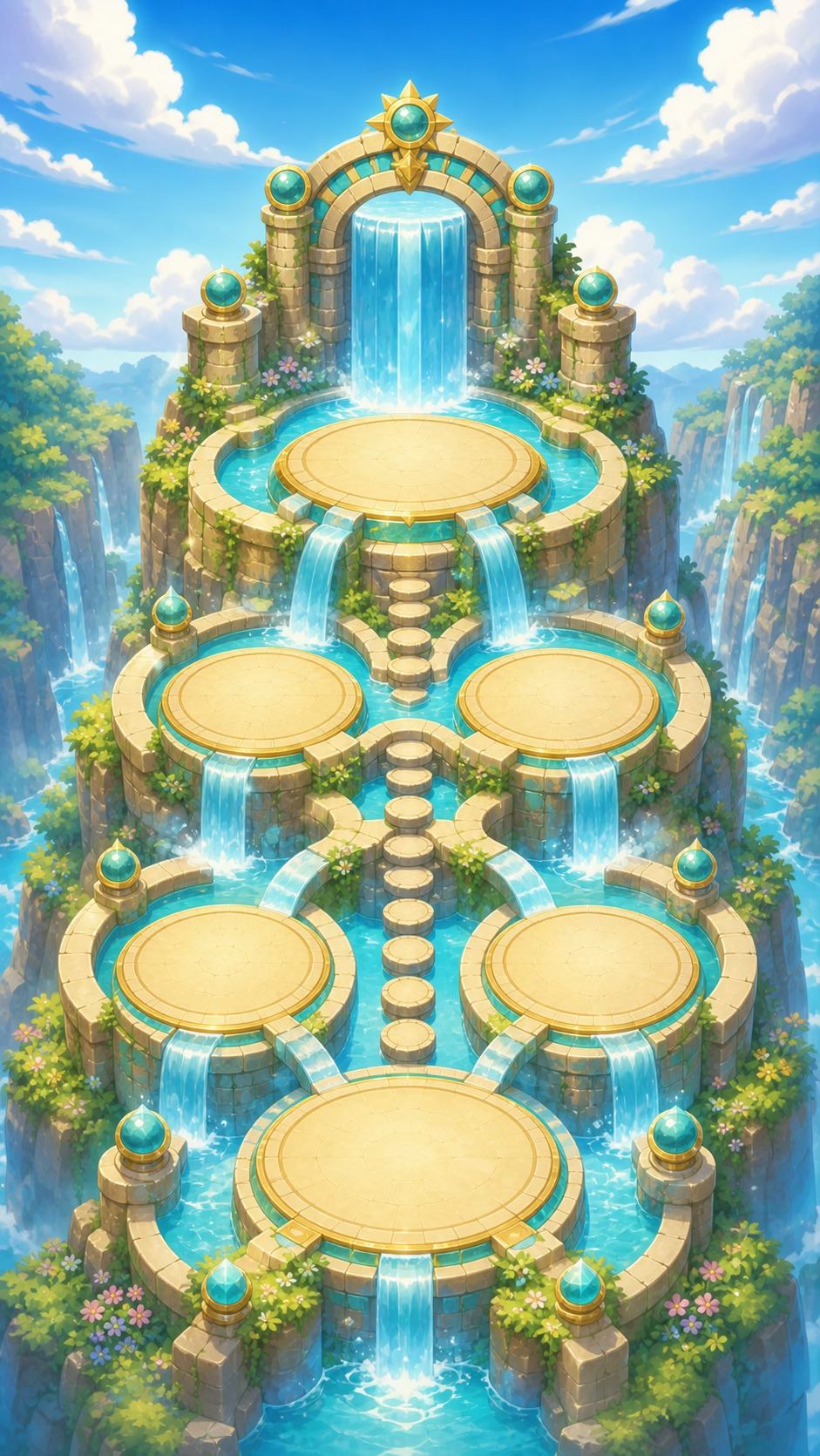 ぶんすうの たきの背景画像