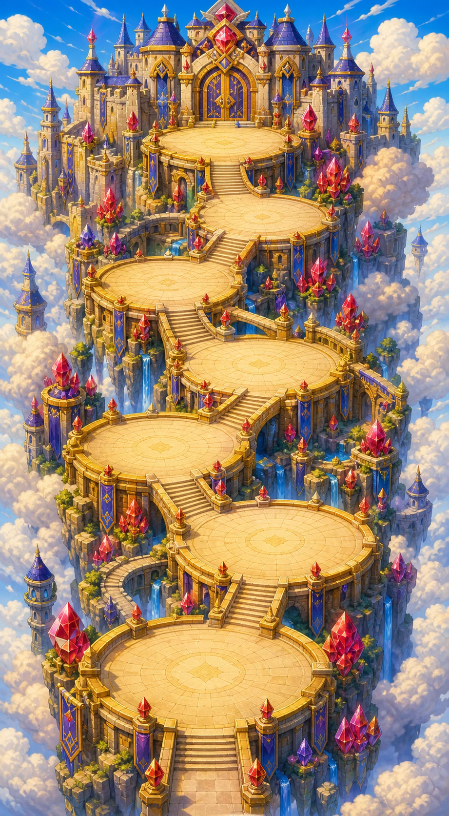 おおきな かずの しろの背景画像