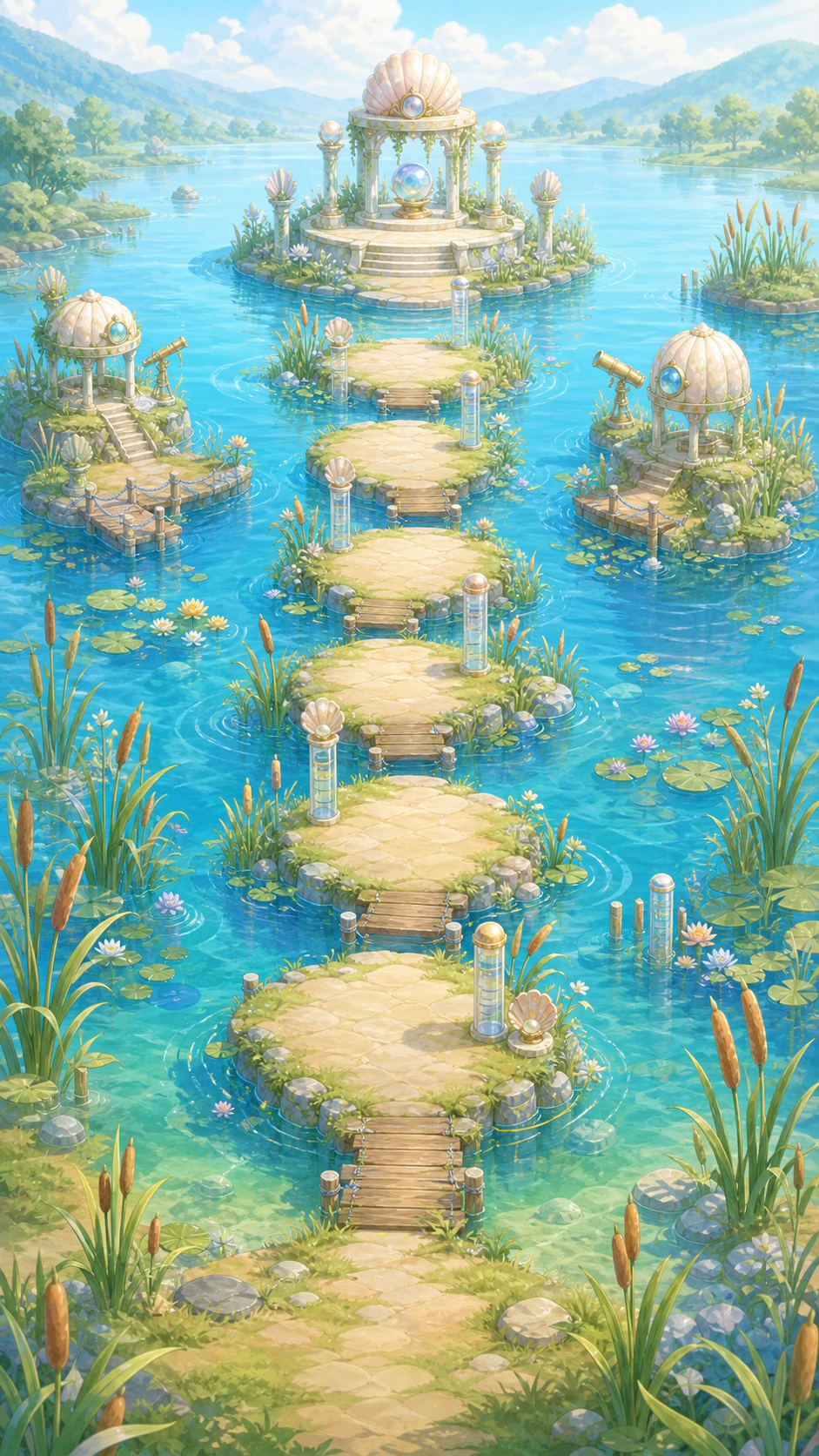 へいきんの みずうみの背景画像