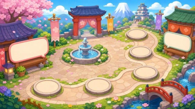 あいさつの ひろばの背景画像