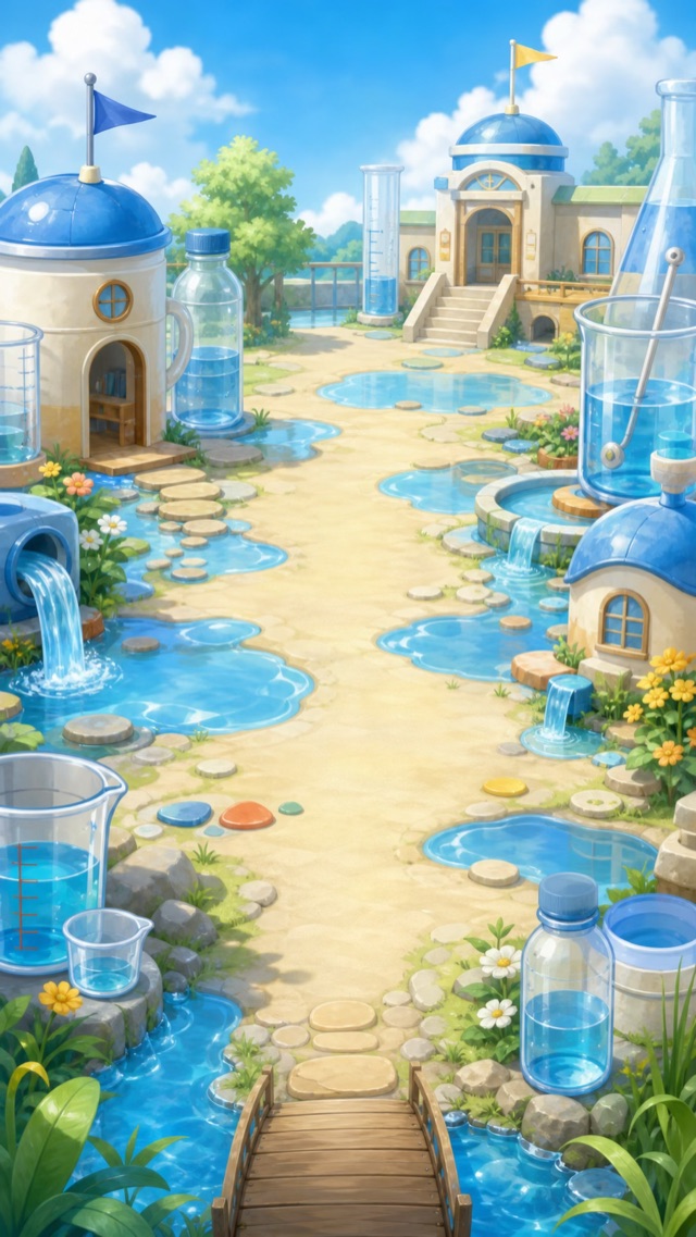 みずたまりの がっこうの背景画像